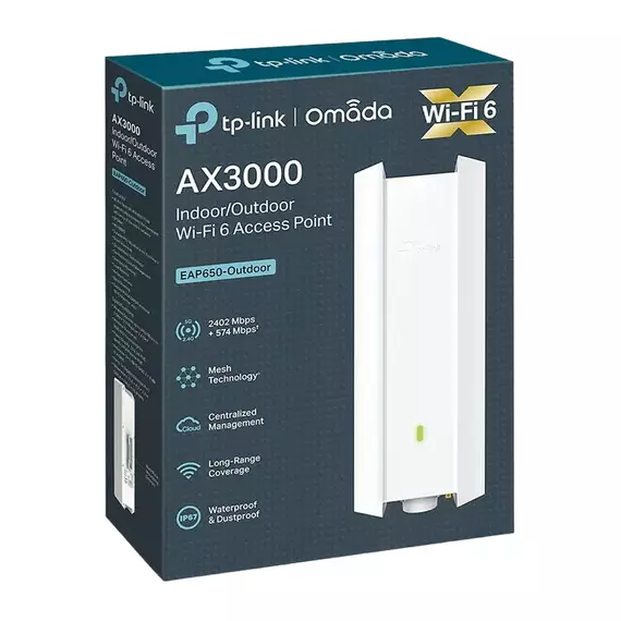 Punct de acces TP-LINK EAP650-Outdoor, Până la 3000 Mbps, Alb, 4 image