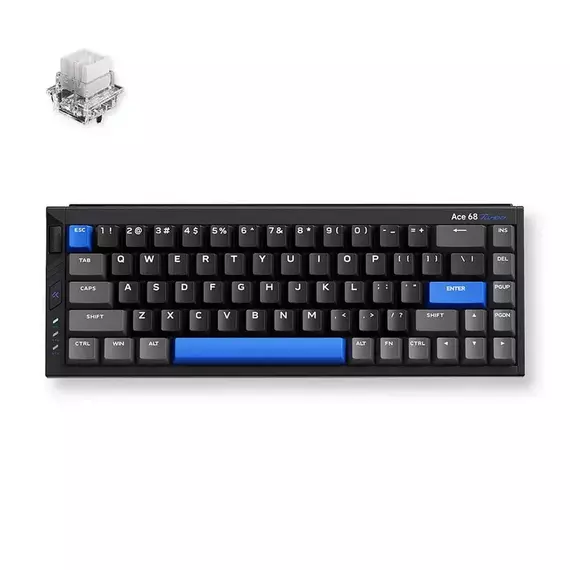 Tastatură MCHOSE Ace 68 Turbo, Cu fir, Cyber Black, 2 image