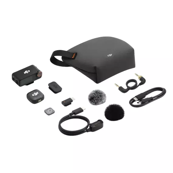 Microfon portabil pentru înregistrare vocală DJI Mic 3 (1 TX + 1 RX), Fără fir, Negru, 4 image