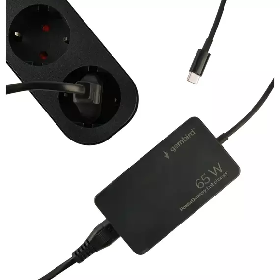 Adaptor de rețea universal Gembird NPA-AC-PDQC65-01, 65W, 4 image