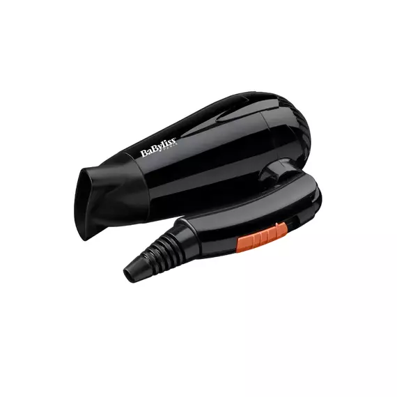 Uscător de păr compact BaByliss Travel Dry 5344E, 2000 W, Negru, 6 image