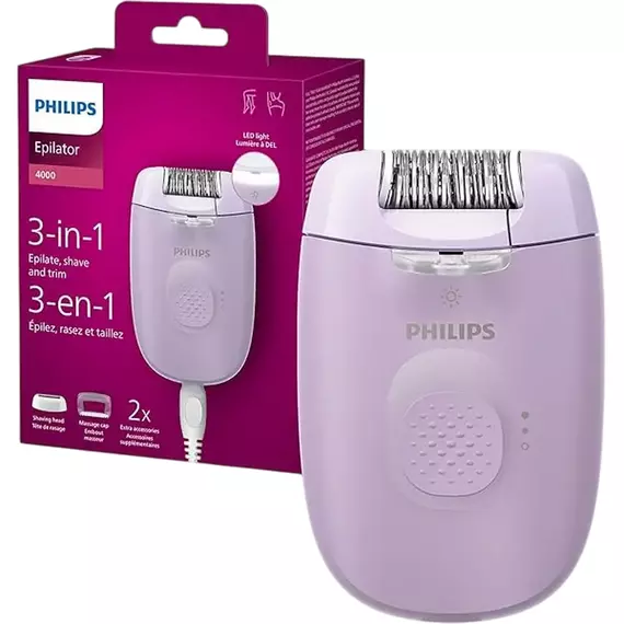 Epilator Philips BRE237/00, Violet, 5 image