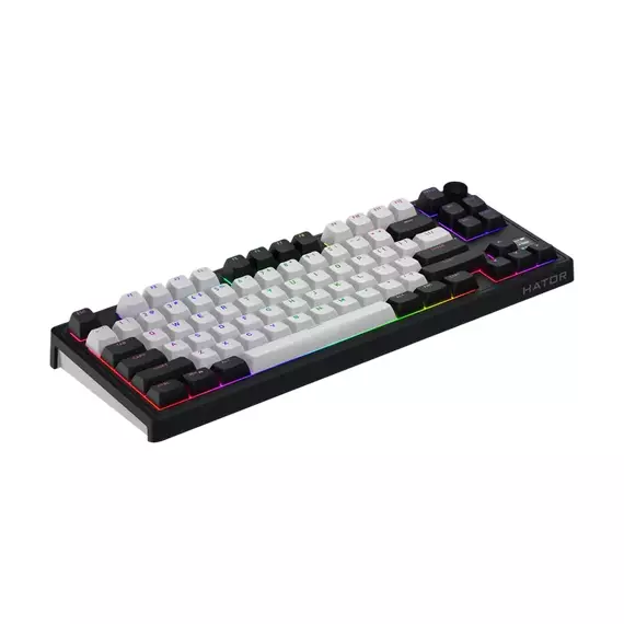Tastatură HATOR Skyfall 80 MAG ULTIMA 8K, Cu fir / Fără fir, Negru | Alb, 2 image