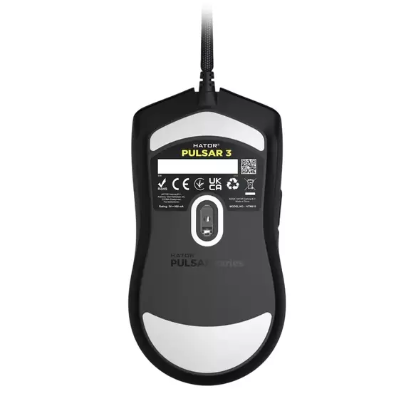 Gaming Mouse HATOR Pulsar 3, Negru, 2 image