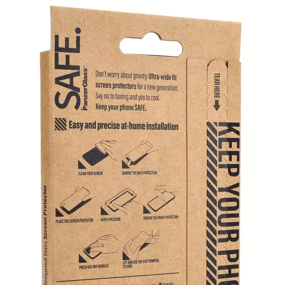 Sticlă de protecție PanzerGlass SAFE. UWF for iPhone 15 Plus, Transparent, 6 image
