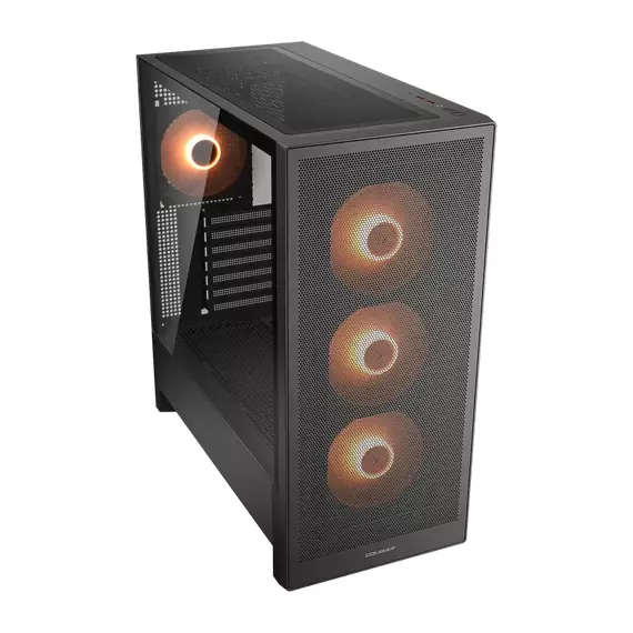 Case ATX Cougar MX230 RGB w/o PSU 3x120front 1x120rear ARGB, Tempered Glass 1xTypeC 3xUSB3.0 2x2.5", 7 image