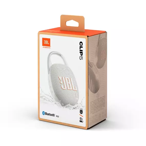 Boxă portabilă JBL Clip 5, Alb, 8 image