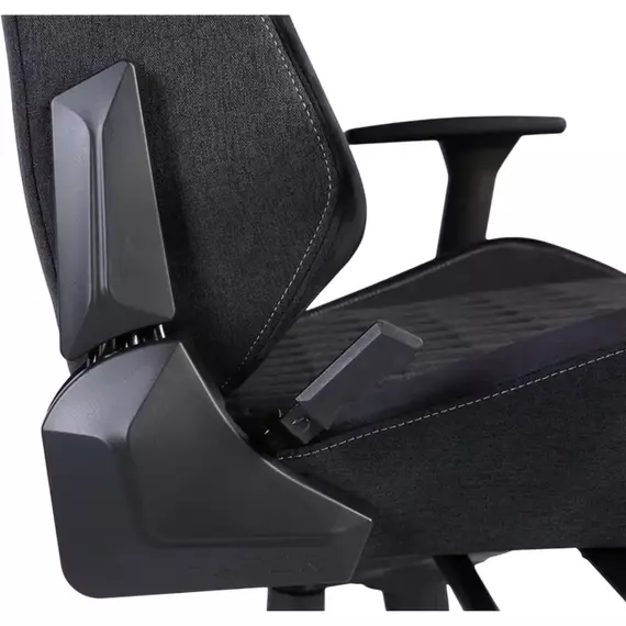 Scaun Gaming HATOR Ironsky Fabric, Țesătură, PU Piele, Negru, 2 image