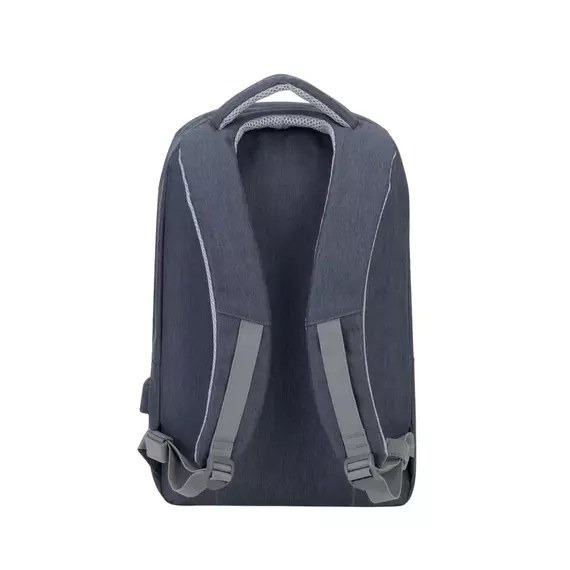 Rucsac pentru Laptop RivaCase Prater, 15.6", Poliester, Gri închis, 7 image