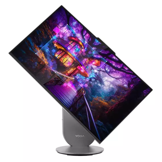 Computer All-in-One Lenovo Yoga 27IAH10, 27", Intel Core Ultra 5 125H, 16GB/1024GB, Windows 11 Pro, Luna Grey, 2 image