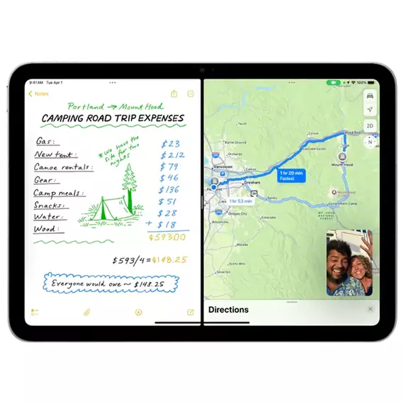 Tabletă Apple iPad 11 (2025), Wi-Fi, 6GB/128GB, Argintiu, 4 image