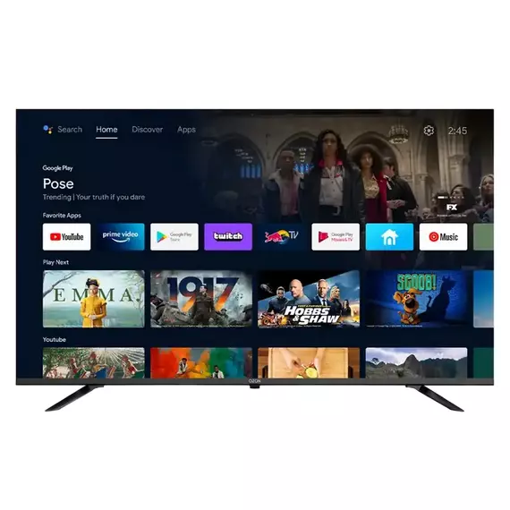 58" QLED SMART TV OZON U58QN8500S, 3840x2160 4K UHD, Google TV, Negru, 4 image