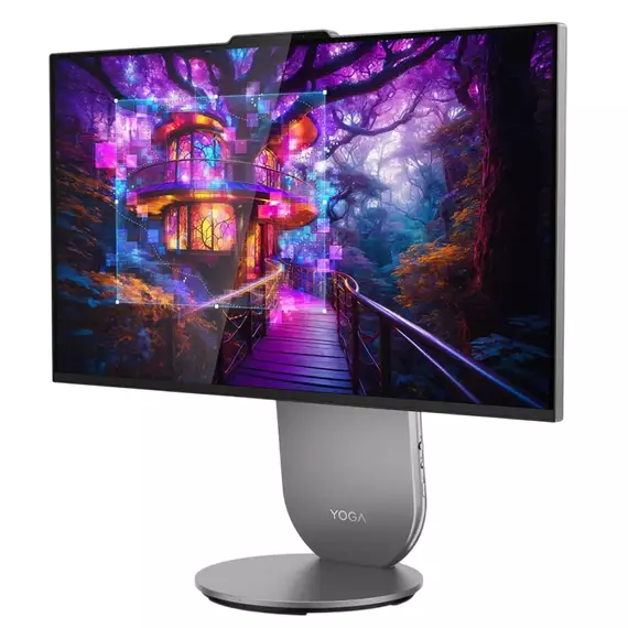 Computer All-in-One Lenovo Yoga 27IAH10, 27", Intel Core Ultra 5 125H, 16GB/1024GB, Windows 11 Pro, Luna Grey, 6 image