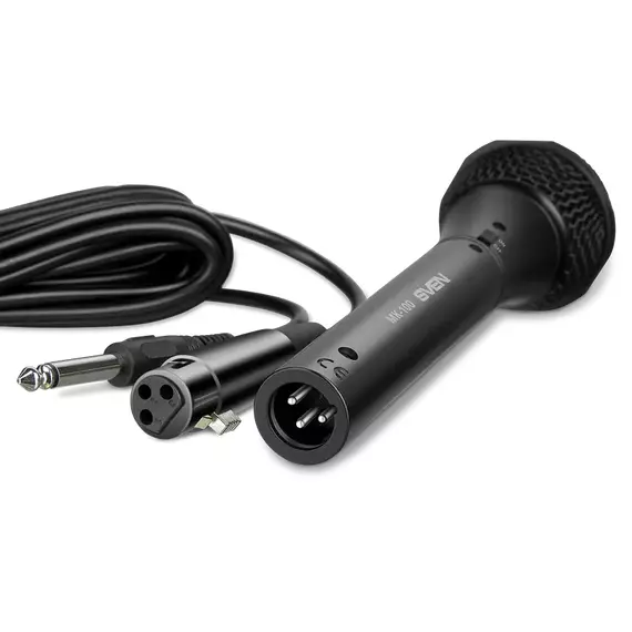 Microfon Karaoke SVEN MK-100, Cu fir, Negru, 3 image