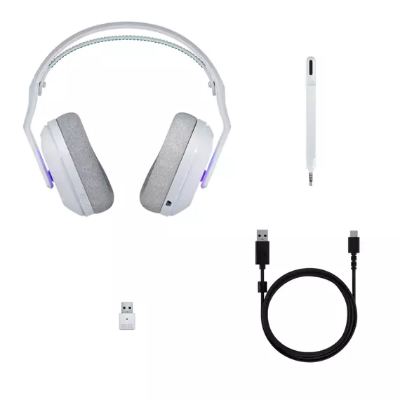 Căști Logitech G522, Bluetooth/USB, Alb, 6 image
