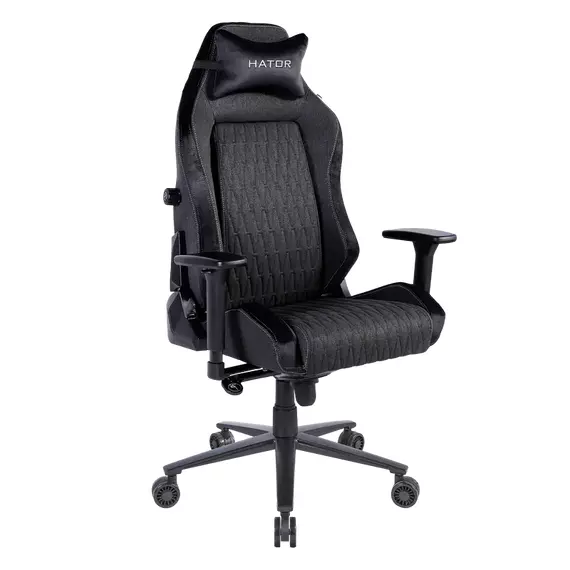 Scaun Gaming HATOR Ironsky Fabric, Țesătură, PU Piele, Negru, 4 image