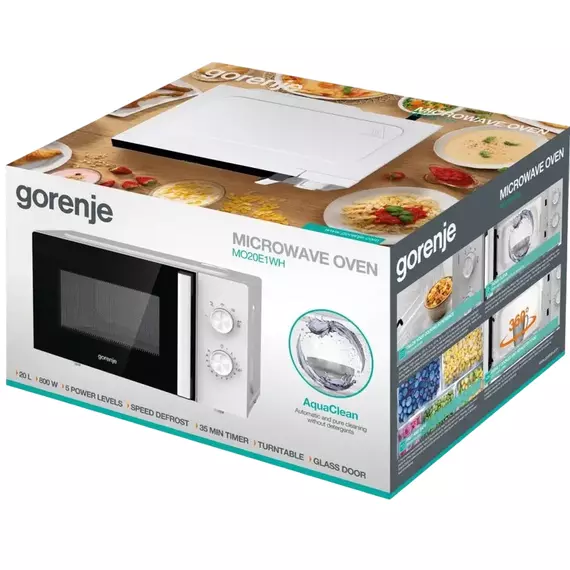 Cuptor cu microunde Gorenje MO20E1WH, Alb, 2 image