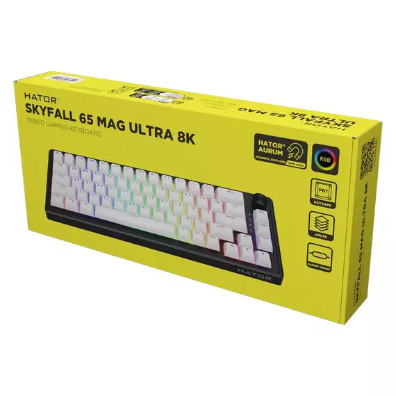 Tastatură HATOR Skyfall 65 MAG ULTRA 8K, Cu fir, Negru | Alb, 5 image