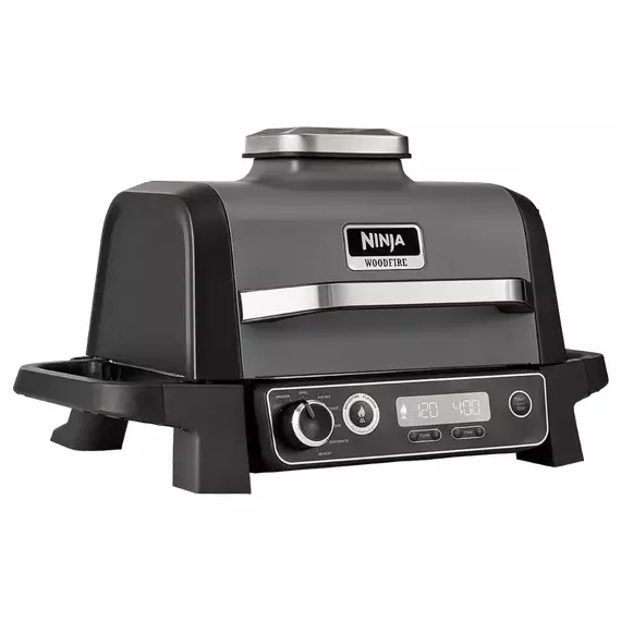 Grătar electric Ninja Woodfire OG701EU, 2400W, Gri, 5 image