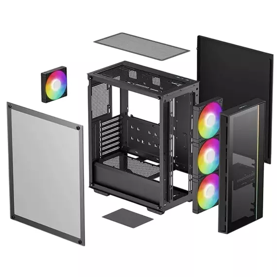 Carcasă PC Deepcool MATREXX 55 V4 , Midi-Tower, Fără PSU, Negru, 5 image
