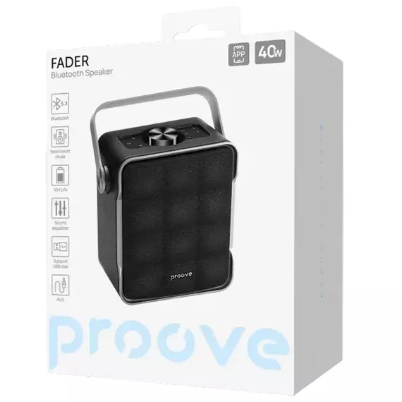 Boxă portabilă Proove Fader, Negru, 4 image