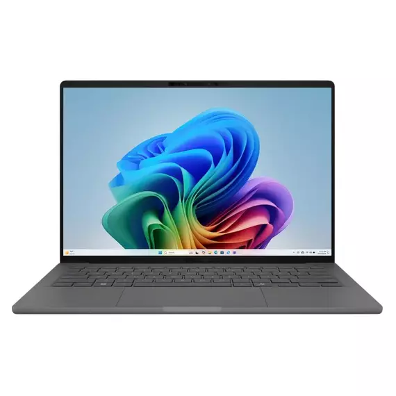 Laptop 14" ASUS Zenbook A14 OLED UX3407QA, Iceland Gray, Qualcomm Snapdragon X X1-26-100, 16GB/512GB, Windows 11 Home, 7 image