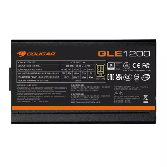 Sursă Alimentare PC Cougar Power GLE 1200, 1200W, ATX, Complet modular, 6 image