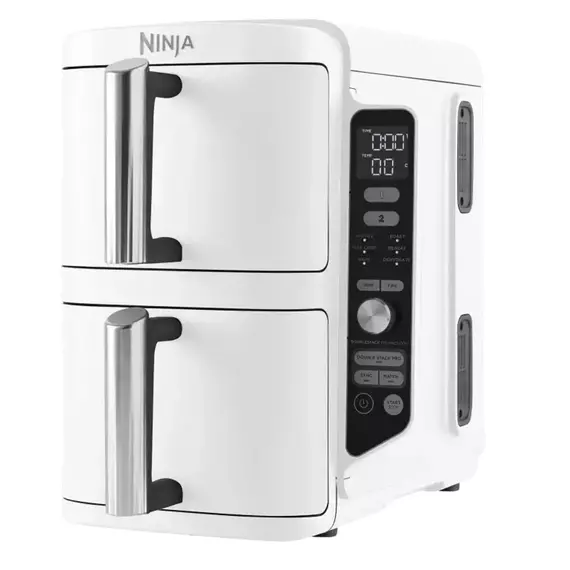 Friteuză cu aer cald Ninja Double Stack XL SL400EUWH, Alb, 4 image