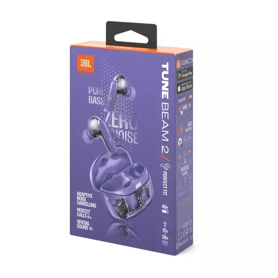 Căști JBL Tune Beam 2 Ghost Edition, Violet, 5 image