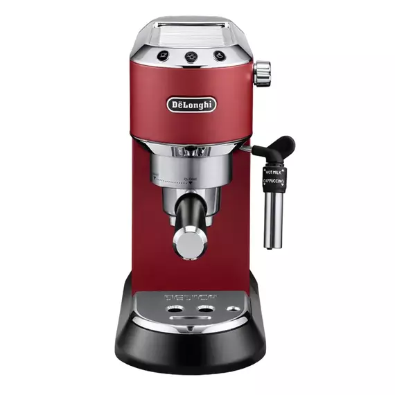 Cafetiera manuala DeLonghi Dedica Pump Espresso, 1300W, Roșu, 4 image
