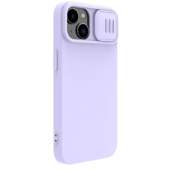 Husă Nillkin iPhone 15 Plus, CamShield Silky Silicone, Misty Purple, 4 image