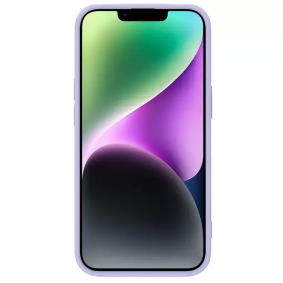 Husă Nillkin iPhone 15 Plus, CamShield Silky Silicone, Misty Purple, 6 image
