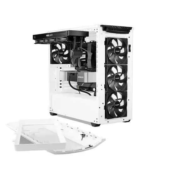 Carcasă PC be quiet! Shadow Base 800 DX, Full-Tower, Fără PSU, Alb, 3 image