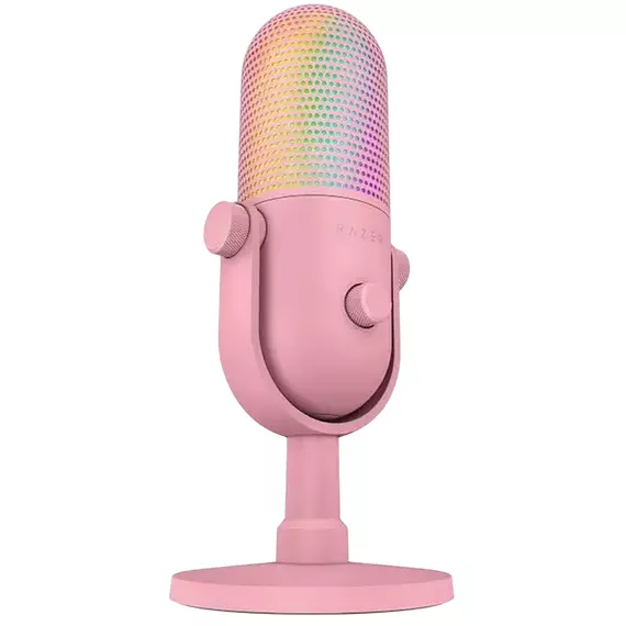Microfon Gaming Razer Seiren V3 Chroma, Cu fir, Quartz, 6 image