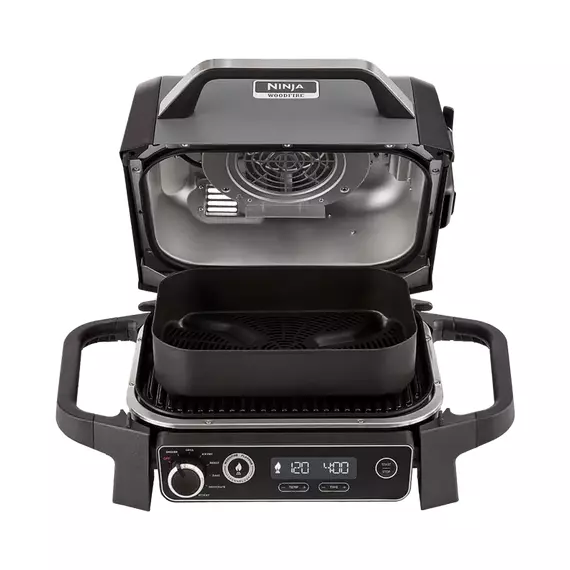 Grătar electric Ninja Woodfire OG701EU, 2400W, Gri, 4 image