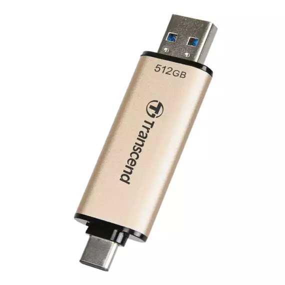 Memorie USB Transcend JetFlash 930C, 512GB, Auriu, 4 image