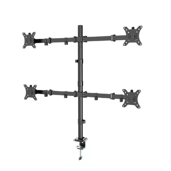 Suport birou pentru monitoare Gembird MA-D4-01, Negru, 2 image