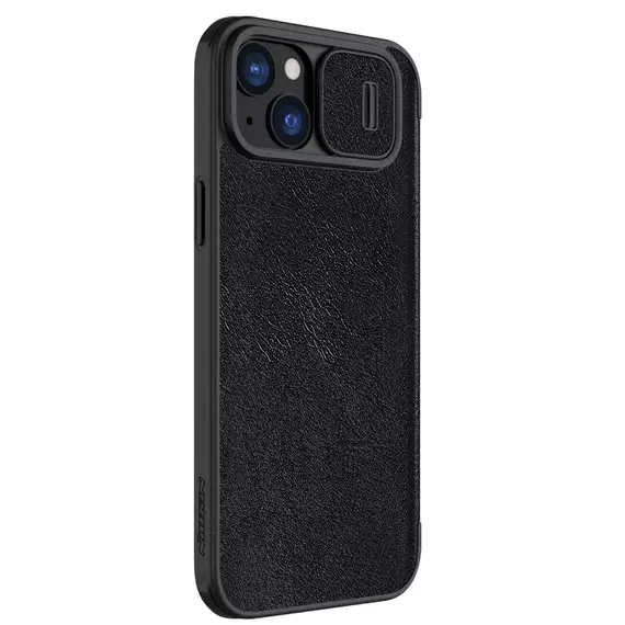 Husă tip carte Nillkin iPhone 15 Plus - Qin Pro, Negru, 6 image