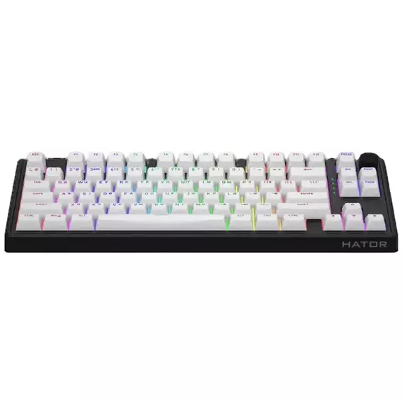 Tastatură HATOR Skyfall 80, Cu fir / Fără fir, Negru | Alb, 7 image