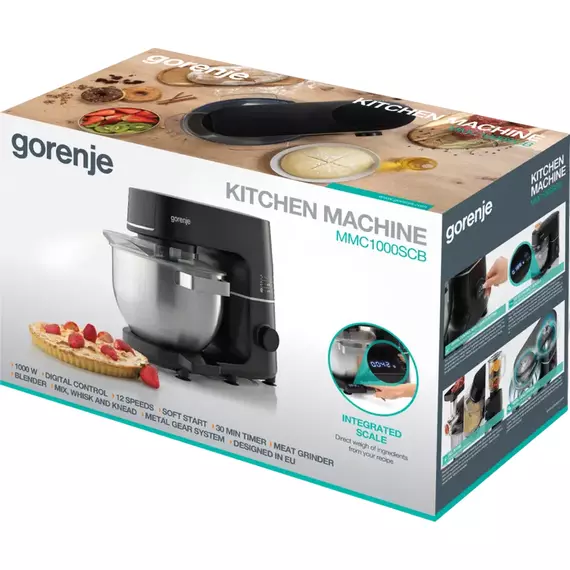 Robot de bucătărie Gorenje MMC1000SCB, Negru, 2 image