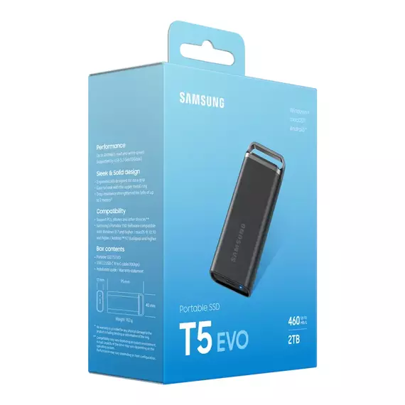 SSD portabil extern Samsung T5 EVO, 2 TB, Negru (MU-PH2T0S/EU), 4 image
