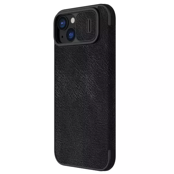Husă tip carte Nillkin iPhone 15 Plus - Qin Pro, Negru, 5 image