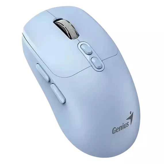 Mouse Wireless Genius NX-8080S, Albastru, 2 image