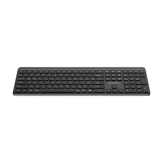 Wireless Keyboard Gembird Slim Pro Business KB-WPS-03-CYRL, Chocolate, 2.4Ghz, EN/RU, Black, 7 image