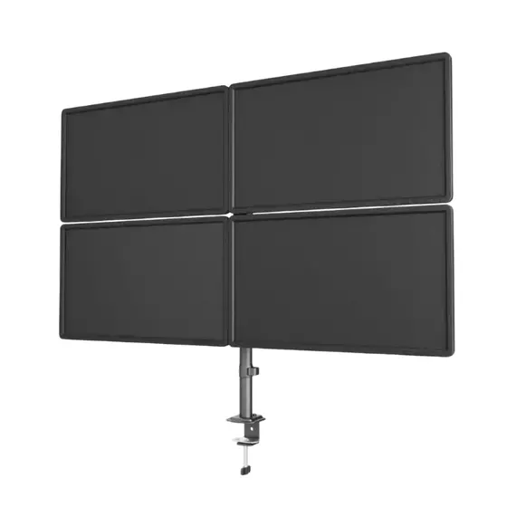 Suport birou pentru monitoare Gembird MA-D4-01, Negru, 5 image