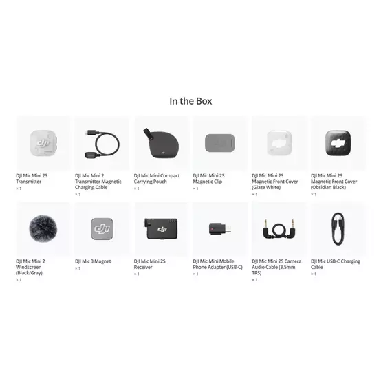 DJI Mic Mini 2S (1 TX + 1 RX), Black, 6 image