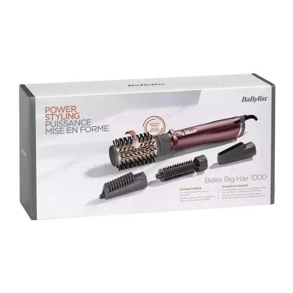 Uscător de păr-perie BaByliss Beliss Big Hair AS960E, 1000 W, Roz, 5 image