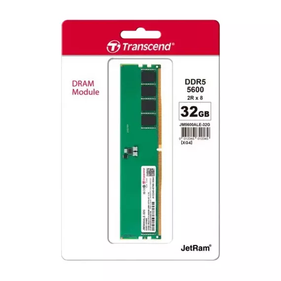 Memorie RAM Transcend JetRam, DDR5 SDRAM, 5600 MHz, 32 GB, JM5600ALE-32G, 2 image