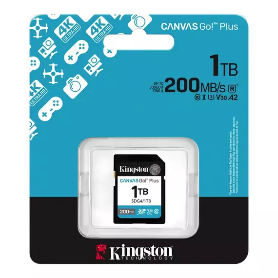 Card de Memorie Kingston Canvas Go! Plus, 1024GB (SDG4/1TB), 2 image