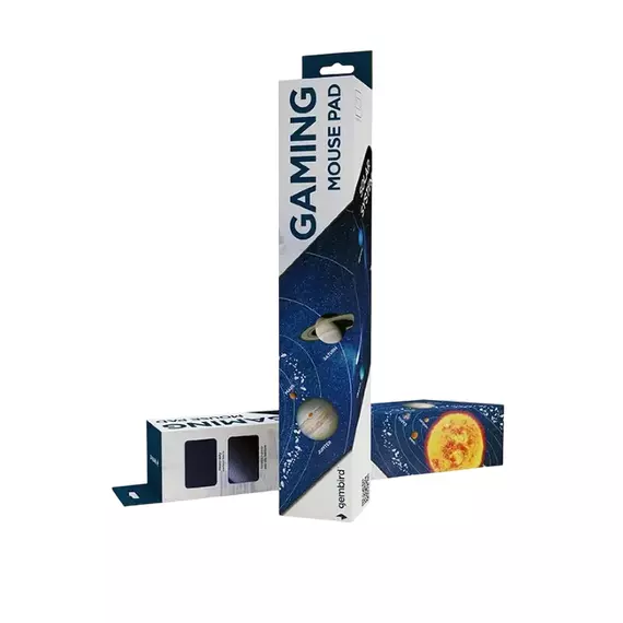 Mouse Pad pentru jocuri Gembird MP-SOLARSYSTEM-XL-01, Large, Negru, 4 image